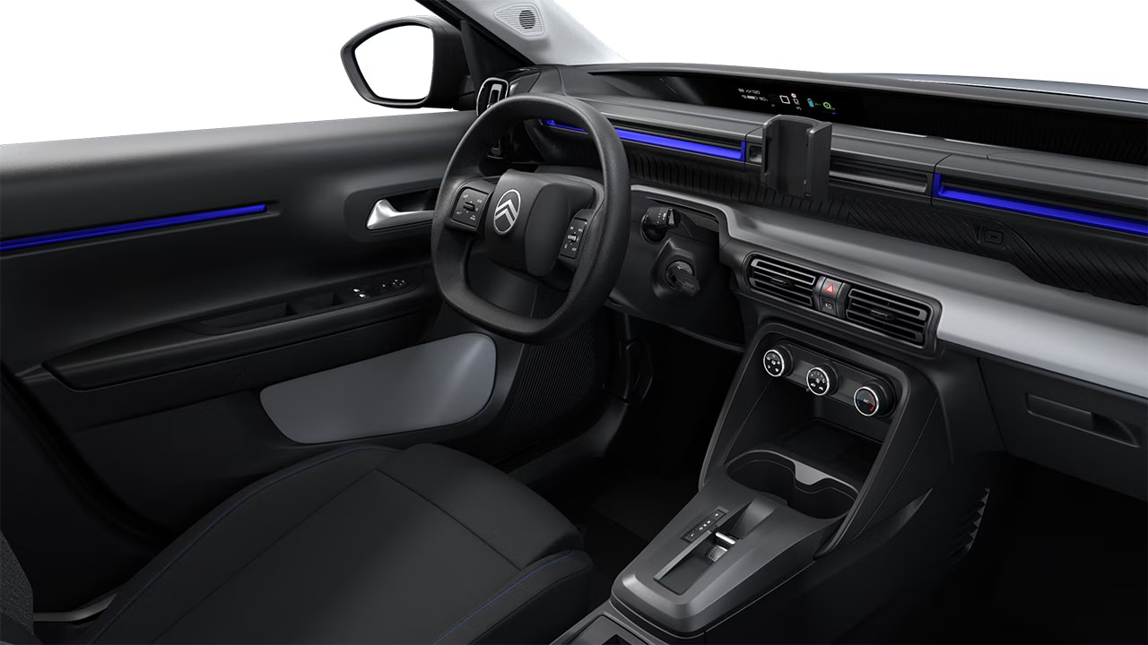 Citroën ë-C3 YOU — Wnętrze — widok od strony pasażera